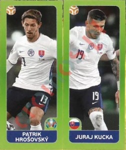 489 Patrik Hrošovský / Juraj Kucka – UEFA Euro 2020 Tournament Edition Panini