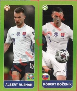 491 Albert Rusnák / Róbert Boženík – UEFA Euro 2020 Tournament Edition Panini