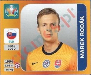 493 Marek Rodák – UEFA Euro 2020 Tournament Edition Panini