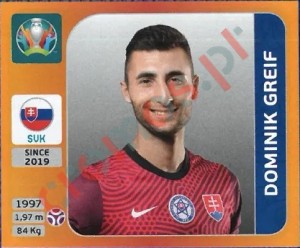 494 Dominik Greif – UEFA Euro 2020 Tournament Edition Panini