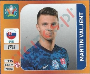 500 Martin Valjent – UEFA Euro 2020 Tournament Edition Panini