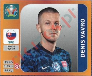 501 Denis Vavro – UEFA Euro 2020 Tournament Edition Panini