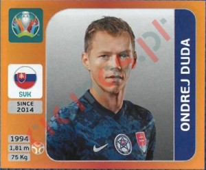 502 Ondrej Duda – UEFA Euro 2020 Tournament Edition Panini