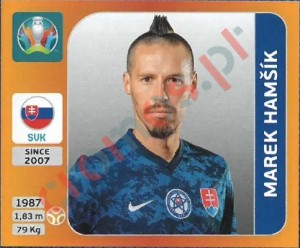 504 Marek Hamšík – UEFA Euro 2020 Tournament Edition Panini