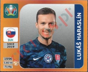 505 Lukáš Haraslín – UEFA Euro 2020 Tournament Edition Panini