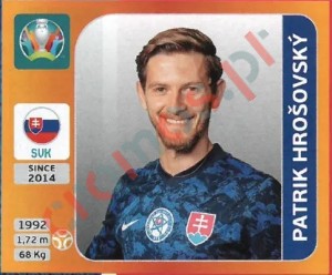 506 Patrik Hrošovský – UEFA Euro 2020 Tournament Edition Panini
