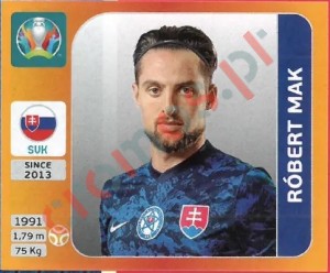 509 Róbert Mak – UEFA Euro 2020 Tournament Edition Panini