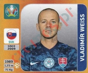 510x Vladimir Weiss – UEFA Euro 2020 Tournament Edition Panini