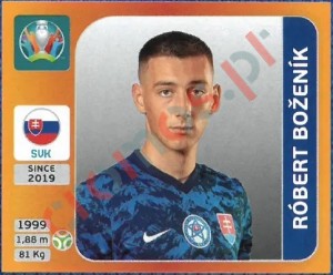 511 Róbert Boženík – UEFA Euro 2020 Tournament Edition Panini