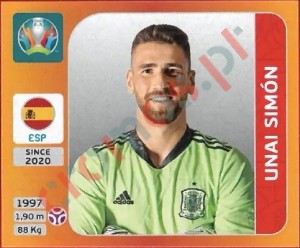 514 Unai Simón – UEFA Euro 2020 Tournament Edition Panini
