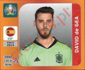 515 David de Gea – UEFA Euro 2020 Tournament Edition Panini