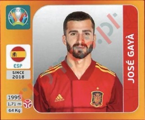 517 José Gayà – UEFA Euro 2020 Tournament Edition Panini