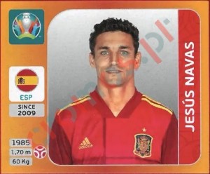 519 Jesús Navas – UEFA Euro 2020 Tournament Edition Panini