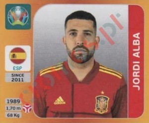 519x Jordi Alba – UEFA Euro 2020 Tournament Edition Panini