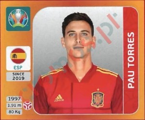 520 Pau Torres – UEFA Euro 2020 Tournament Edition Panini