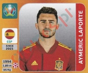 521x Aymeric Laporte – UEFA Euro 2020 Tournament Edition Panini
