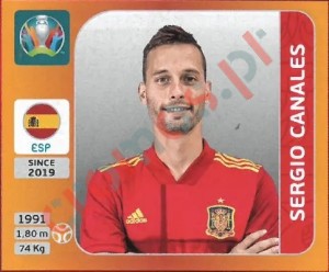 522 Sergio Canales – UEFA Euro 2020 Tournament Edition Panini