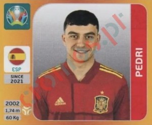 522x Pedri – UEFA Euro 2020 Tournament Edition Panini