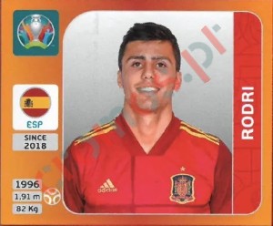 525 Rodri – UEFA Euro 2020 Tournament Edition Panini