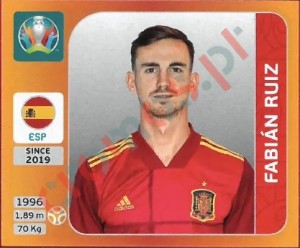 526 Fabián Ruiz – UEFA Euro 2020 Tournament Edition Panini