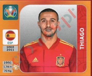 528 Thiago Alcántara – UEFA Euro 2020 Tournament Edition Panini