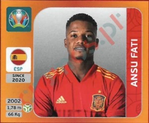 529 Ansu Fati – UEFA Euro 2020 Tournament Edition Panini