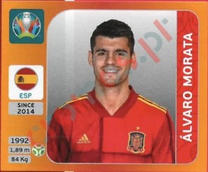 530 Álvaro Morata – UEFA Euro 2020 Tournament Edition Panini