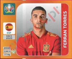 533 Ferran Torres – UEFA Euro 2020 Tournament Edition Panini