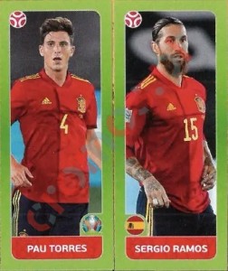 535 Pau Torres / Sergio Ramos – UEFA Euro 2020 Tournament Edition Panini