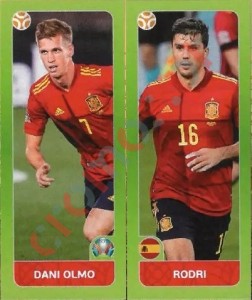 536 Dani Olmo / Rodri – UEFA Euro 2020 Tournament Edition Panini