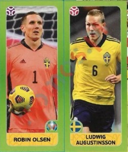 540 Robin Olsen / Ludwig Augustinsson – UEFA Euro 2020 Tournament Edition Panini