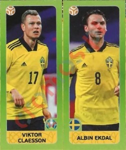 542 Viktor Claesson / Albin Ekdal – UEFA Euro 2020 Tournament Edition Panini