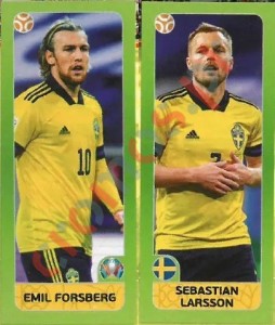 543 Emil Forsberg / Sebastian Larsson – UEFA Euro 2020 Tournament Edition Panini