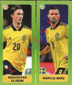 544 Kristoffer Olsson / Marcus Berg – UEFA Euro 2020 Tournament Edition Panini
