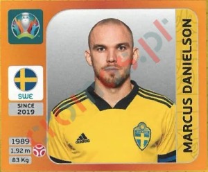 550 Marcus Danielson – UEFA Euro 2020 Tournament Edition Panini