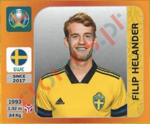 552 Filip Helander – UEFA Euro 2020 Tournament Edition Panini