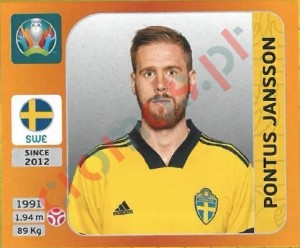 553 Pontus Jansson – UEFA Euro 2020 Tournament Edition Panini