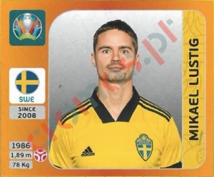 554 Mikael Lustig – UEFA Euro 2020 Tournament Edition Panini