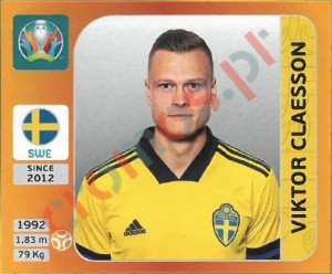 556 Viktor Claesson – UEFA Euro 2020 Tournament Edition Panini