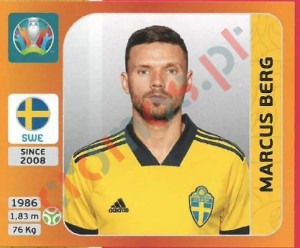 563 Marcus Berg – UEFA Euro 2020 Tournament Edition Panini