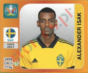 564 Alexander Isak – UEFA Euro 2020 Tournament Edition Panini