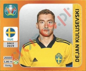 565 Dejan Kulusevski – UEFA Euro 2020 Tournament Edition Panini