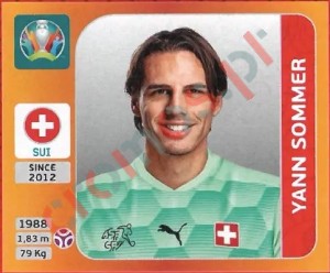 45 Yann Sommer – UEFA Euro 2020 Tournament Edition Panini