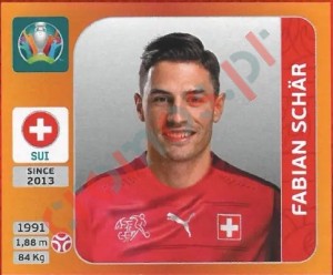 51 Fabian Schär – UEFA Euro 2020 Tournament Edition Panini