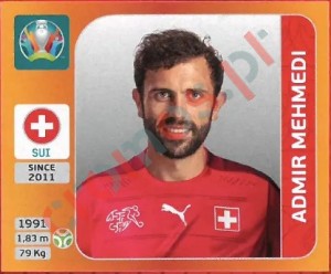63 Admir Mehmedi – UEFA Euro 2020 Tournament Edition Panini