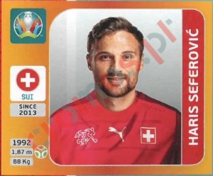 64 Haris Seferović – UEFA Euro 2020 Tournament Edition Panini