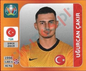 67 Uğurcan Çakır – UEFA Euro 2020 Tournament Edition Panini