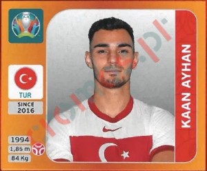 68 Kaan Ayhan – UEFA Euro 2020 Tournament Edition Panini