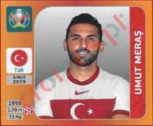 72 Umut Meraş – UEFA Euro 2020 Tournament Edition Panini