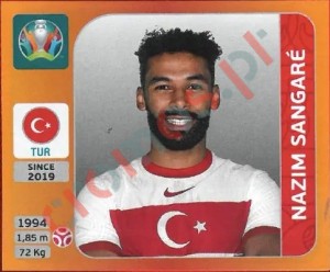 73 Nazim Sangaré – UEFA Euro 2020 Tournament Edition Panini